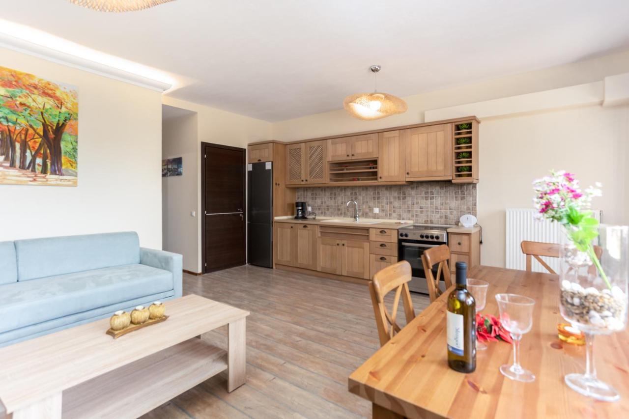 Twinstars Apartment With Courtyard And View Kalyves Polygyrou المظهر الخارجي الصورة