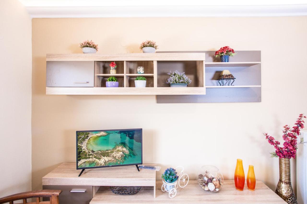 Twinstars Apartment With Courtyard And View Kalyves Polygyrou المظهر الخارجي الصورة