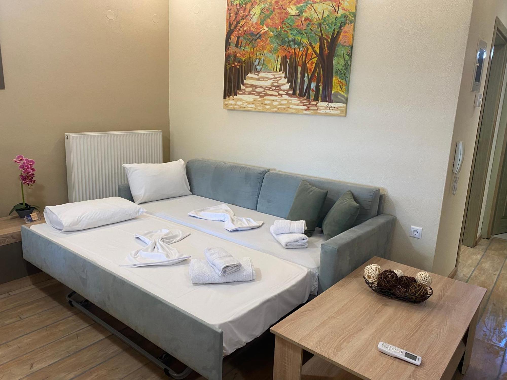 Twinstars Apartment With Courtyard And View Kalyves Polygyrou المظهر الخارجي الصورة